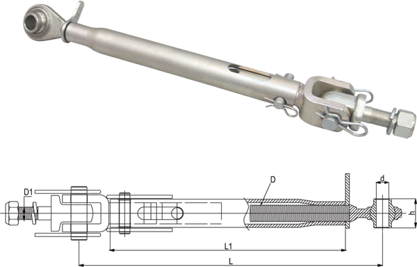 ESTABILIZADOR RÍGIDO PARA BRAZO ELEVADOR 395mm REF. KSL2030