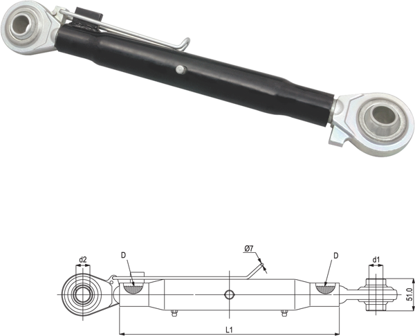 TERCER PUNTO REFORZADO CAT. 3-3 600-890 mm