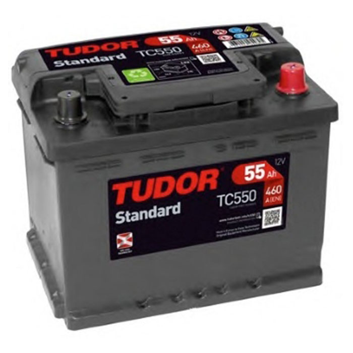 BATERÍA TUDOR 55AH 460EN 242X175X190